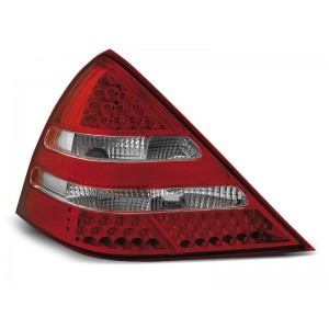 Mercedes SLK (R170) Clearglass Red / White LED diodowe LDME12