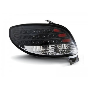 Peugeot 206 clearglass LED BLACK - czarne diodowe LDPE06