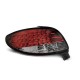 Peugeot 206 clearglass LED Red/White - diodowe LDPE07