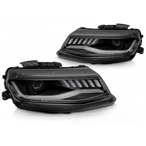 Lampy przód CHEVROLET CAMARO 16-18 LED BLACK XENON LPCT14