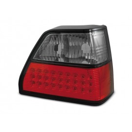 VW Golf 2 clear LED Red / Black Czerwono-Czarne diodowe LDVW34
