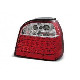 VW Golf 3 - clearglass LED Red/White - diodowe LDVW10
