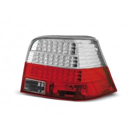 VW Golf 4 clear RED / WHITE LED czerwono białe diodowe LDVW31 DEPO