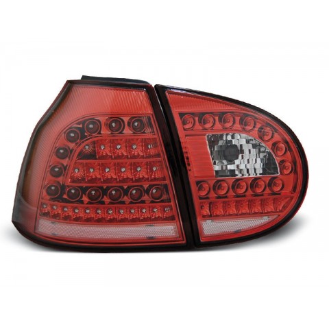 VW Golf 5 clearglass LED RED / WHITE diodowe LDVW69