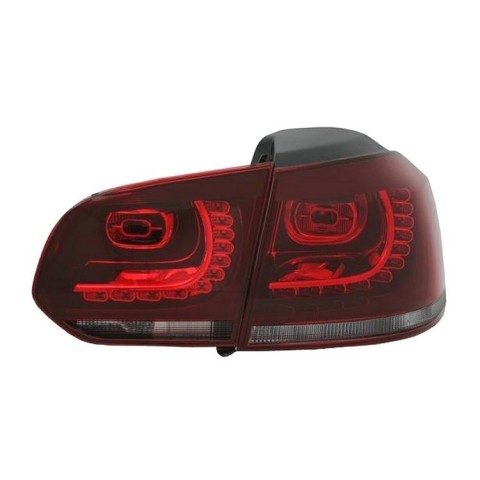 VW Golf 6 RED / WHITE LED czerwono białe diodowe GTI-Look LDVW70 DEPO
