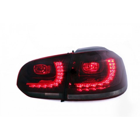 VW Golf 6 SMOKED RED LED dymione czerwone diodowe GTI-Look LDVW71 DEPO