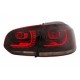 Lampy tył VW Golf 6 SMOKED RED LED dymione czerwone diodowe GTI-Look LDVW71