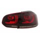 VW Golf 6 SMOKED RED LED dymione czerwone diodowe GTI-Look LDVW71 DEPO