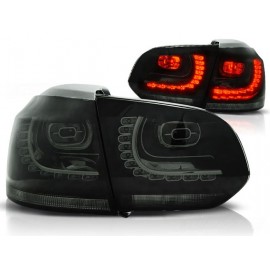 Lampy tył VW Golf 6 BLACK LED czarne dymione diodowe GTI-Look LDVW72
