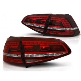 Lampy tył VW Golf 7 - Red / White LED GTi Look - DIODOWE LDVWE8