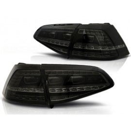 Lampy tył VW Golf 7 - Smoked Black LED GTi Look - DIODOWE LDVWF0