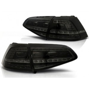 Lampy tył VW Golf 7 - Smoked Black LED GTi Look - DIODOWE LDVWF0