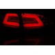 Lampy tył VW Golf 7 SMOKED RED LED BAR czerwone dymione diodowe LDVW07