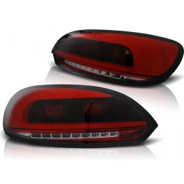 Lampy tył VW Scirocco III RED / BLACK LED BAR czerwono dymione diodowe LDVWC2
