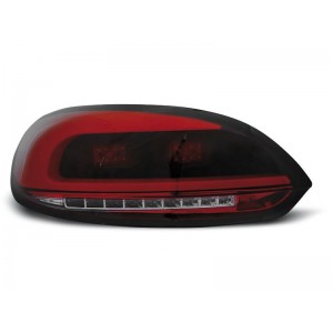 Lampy VW Scirocco III RED / BLACK LED BAR czerwono dymione diodowe LDVWC2