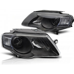 Lampy przód VW PASSAT B6 3C 03. 05-10 BLACK Czarne LPVWW6