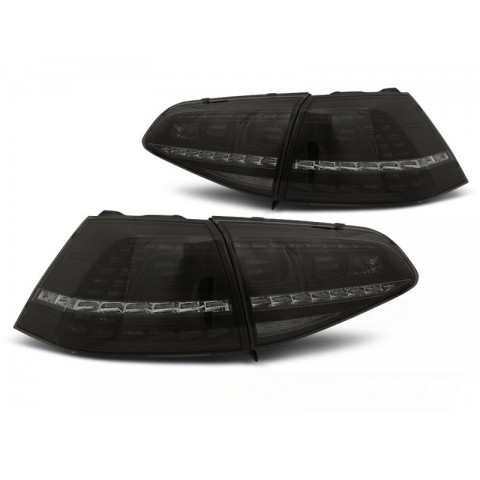 Lampy tył VW Golf 7 - Smoked LED GTi Look - DIODOWE Dynamiczne LDVWE5