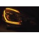 Lampy przód Peugeot 208 - CHROM LED neon - diodowe do jazdy dziennej LPPE30
