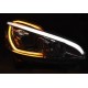 Lampy przód Peugeot 208 - BLACK LED neon - diodowe do jazdy dziennej LPPE31