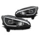 Lampy przód Peugeot 208 - BLACK LED neon - diodowe do jazdy dziennej LPPE31