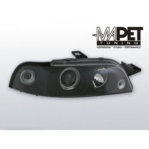 Fiat Punto I clear Angel Eyes BLACK soczewka ringi LPFI09