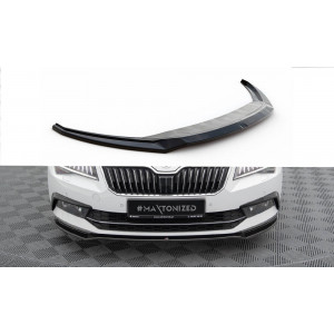 Przedni Splitter / dokładka ABS (ver.2) - Skoda Superb III