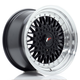 JR Wheels JR9 16x9 ET20 BLANK Gloss Black w/Machined Lip