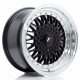 JR Wheels JR9 16x8 ET25 BLANK Gloss Black w/Machined Lip