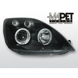 Ford Fiesta 02-05 clear Angel Eyes BLACK soczewka ringi LPFO09