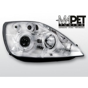 Ford Fiesta 02-05 clear Angel Eyes CHROM soczewka ringi LPFO08