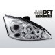 Lampy przód Ford Focus I 01-04 Angel Eyes CHROM soczewki ringi LPFO01