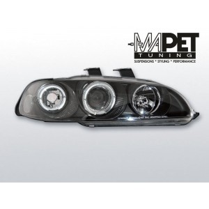 Honda Civic 91-95 clear Angel Eyes BLACK soczewka ringi LPHO12