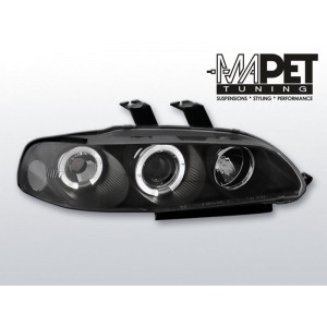 Honda Civic 91-95 clear Angel Eyes BLACK soczewka ringi LPHO02