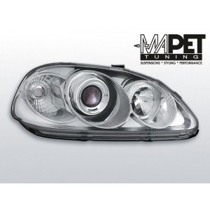 Honda Civic 95-99 clear Angel Eyes CHROM soczewka ringi LPHO04