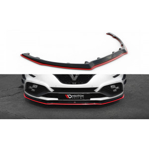 Przedni Splitter / dokładka (v.3) + Red - Renault Megane RS Mk4