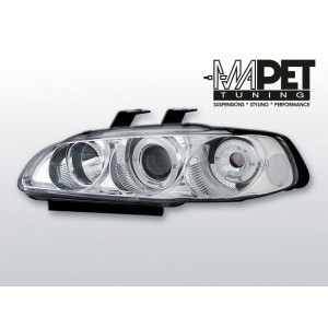 Honda Civic 91-95 clear Angel Eyes CHROM soczewka ringi LPHO03