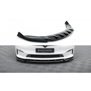 Splitter / dokładka zderzaka przód v.1 - Tesla Model S Plaid Facelift