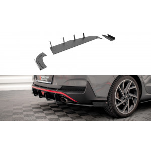Dyfuzor zderzaka tył Street PRO + Flaps - Hyundai I30 Mk3 Fastback Facelift