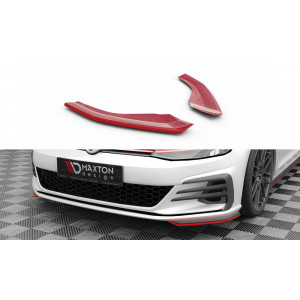 Splittery boczne zderzaka przód - RED - VW Golf GTI Mk7 Facelift
