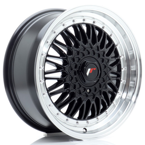 JR Wheels JR9 17x7,5 ET20 4x100/108 Gloss Black w/Machined Lip