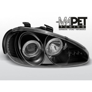 Mazda MX3 91-98 clear Angel Eyes BLACK soczewka ringi LPMA02