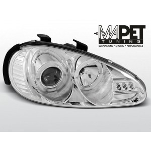 Mazda MX3 91-98 clear Angel Eyes CHROM soczewka ringi LPMA01