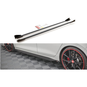 Dokładki Progów Street Pro + Flaps - VW Golf 8 GTi / GTE / GTi Clubsport / R-line
