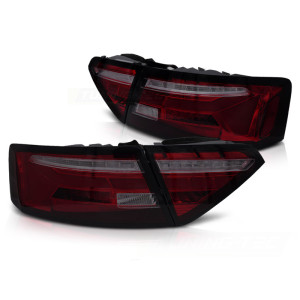 Lampy tył AUDI A5 8T - SMOKED RED LED BAR diodowe LDAUJ4