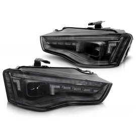 AUDI A5 - XENON HEADLIGHTS LED BLACK światła jazdy dziennej LPAUG1