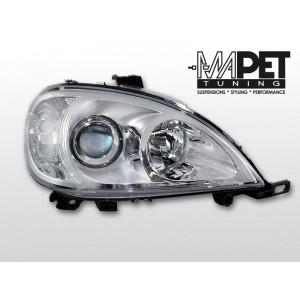 Mercedes ML M-klasa W163 clear CHROM soczewka LPME26