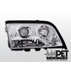 Mercedes C-klasa W202 clear CHROM soczewka LPME41