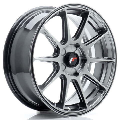 JR Wheels JR11 17x7 ET20-38 5H BLANK Hyper Black