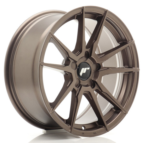 JR Wheels JR21 17x8 ET20-35 5H BLANK Matt Bronze