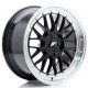 JR Wheels JR23 18x8 ET20-42 5H BLANK Glossy Black w/Machined Lip